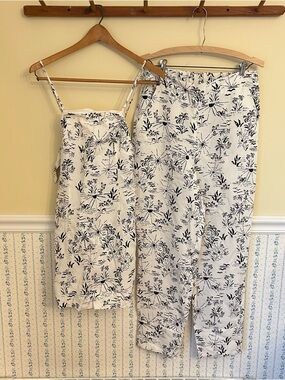 Free People Tropical Tunic Tank Top and Pant Set